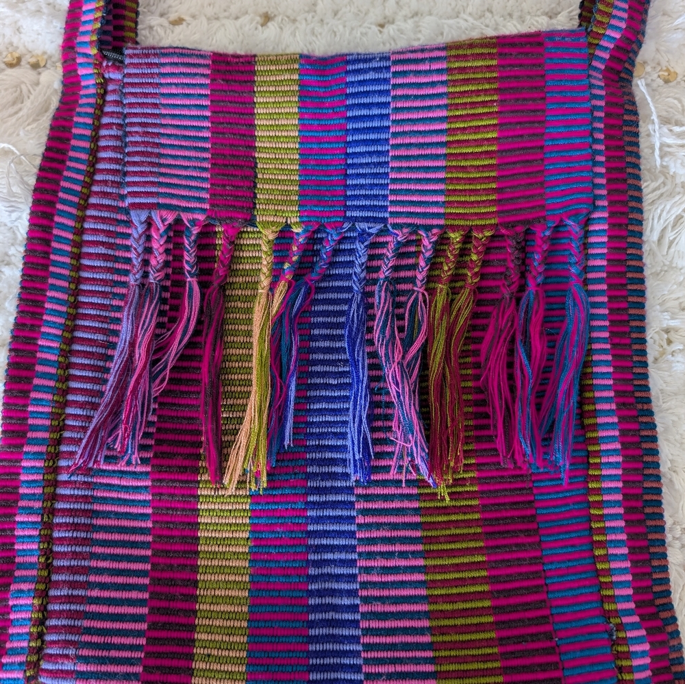 Bag Striped Women's Bohemian Cross Boby Fabric Bag